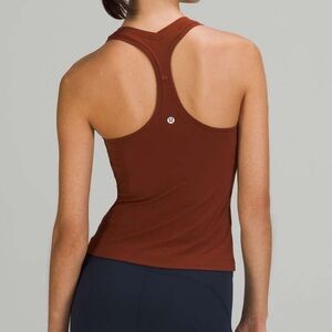 lululemon athletica Women's Racerback Tank Top in Rust Brown